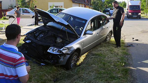 Accident violent la Giroc